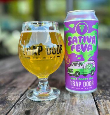 Trap Door Sativa Feva Hoppy Heady W. Coast IPA 4pk cans single