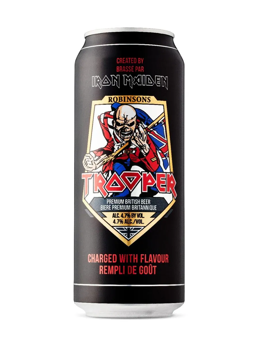 Trooper Iron Maiden 4pk 16oz cans single