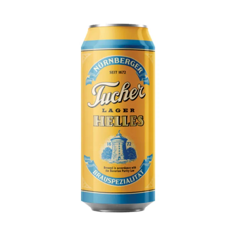 Tucher Helles Lager 16.9oz Cans single