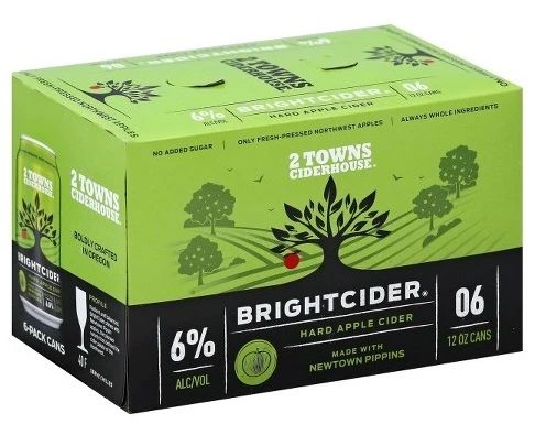 Two Towns Bright Cider 6pk cans