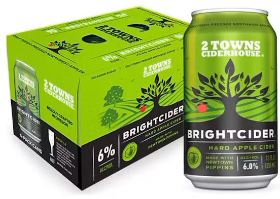 Two Towns Bright Cider 6pk cans single