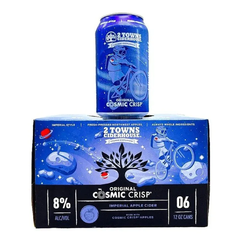 Two Towns Cosmic Crisp Imperial Cider 6pk cans
