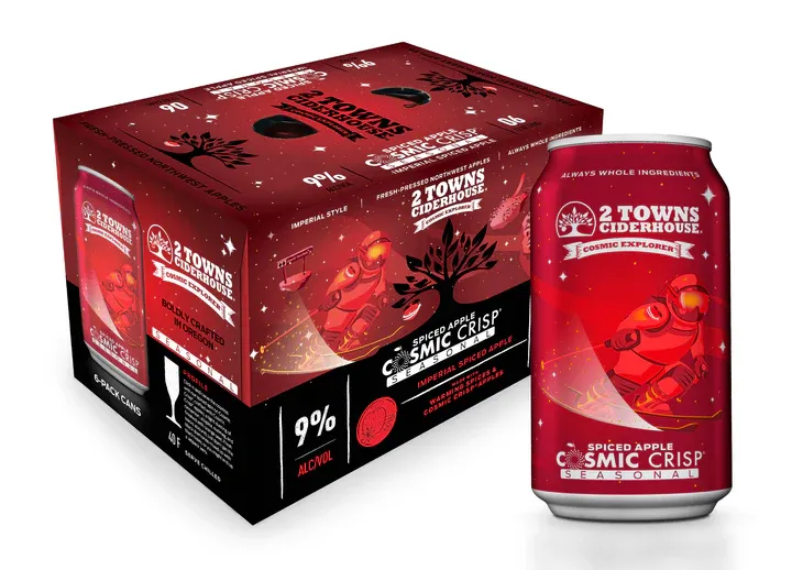 Two Towns Spiced Apple Cosmic Crisp 6pk cans