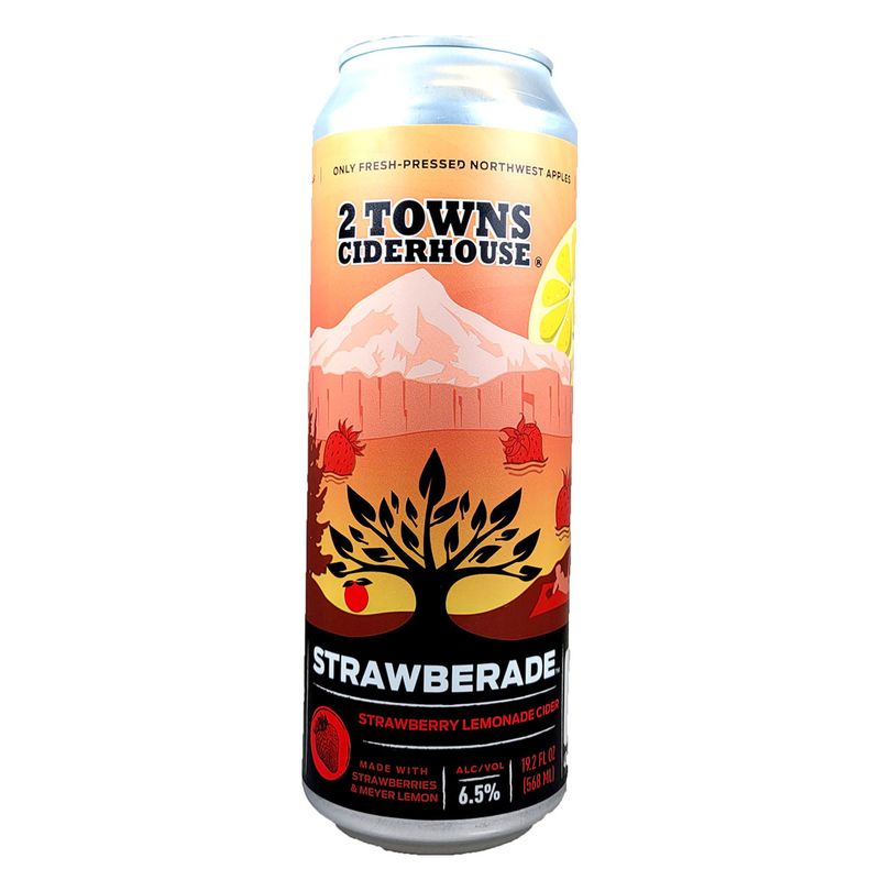 Two Towns Strawberade 19.2oz can
