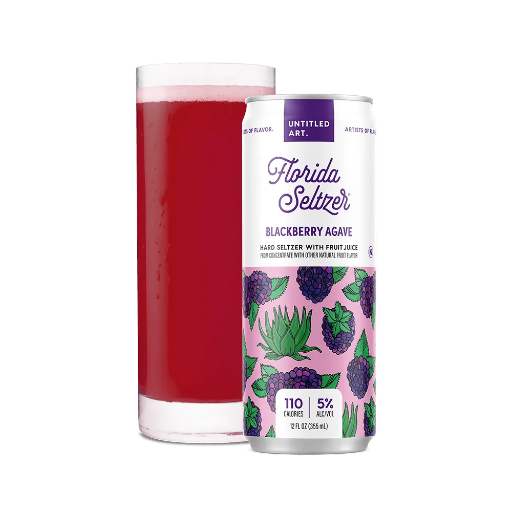 Untitled Art Florida Blackberry Agave Hard Seltzer 6pk cans single