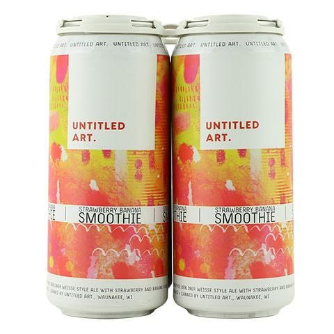 Untitled Art Strawberry Banana Smoothie Seltzer 4pk.