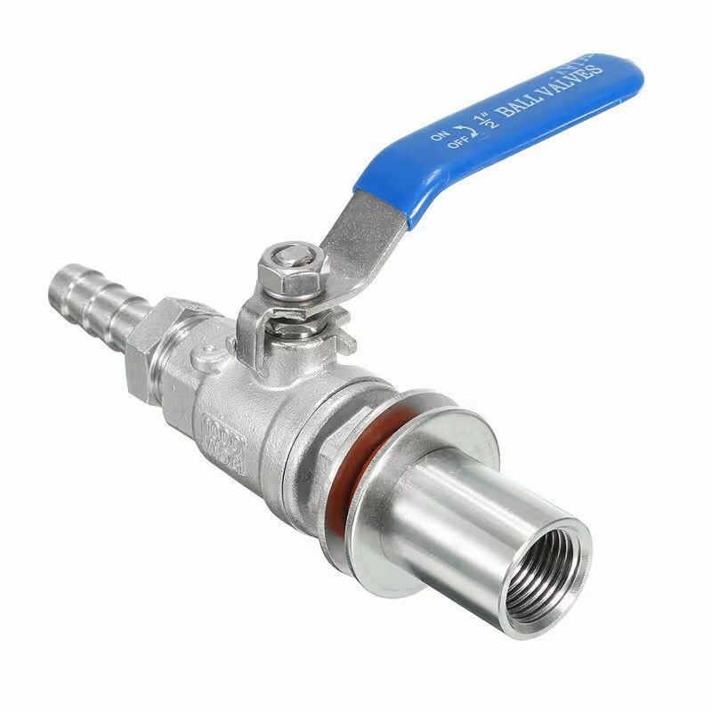 Used Stainless Kettle w/ Welded Ball Valve