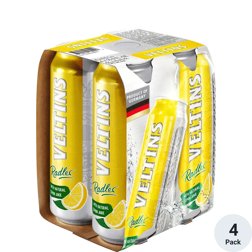 Veltins Lemon Radler 4pk cans