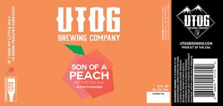 UTOG Brewing Son of a Peach Hefeweizen Ale 6pk cans
