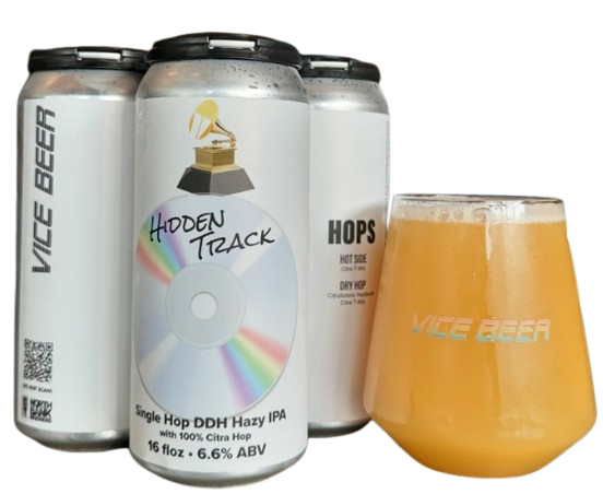 Vice Beer Hidden Track DDH Hazy IPA 4pk 16oz cans single