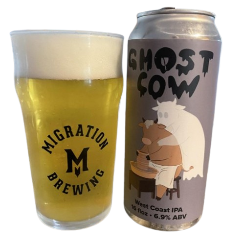Vice Brewing GHOST Cow W. Coast IPA 4pk cans single