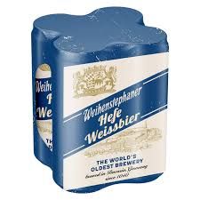 Weihenstephaner HefeWeissbier 4pk 16oz cans