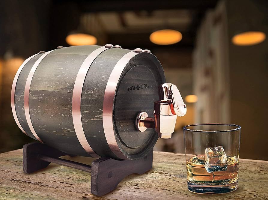 Whiskey Barrel Drink Dispenser