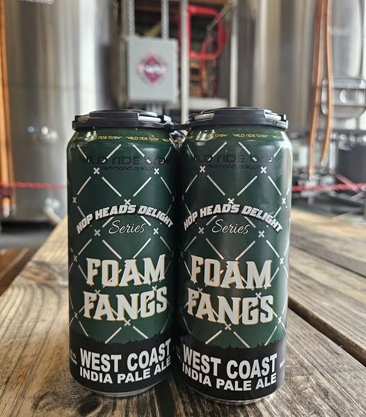 Wild Ride Foam Fangs W. Coast IPA 4pk cans single