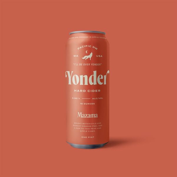 Yonder Mazama Hard Cider 4pk 16oz can single