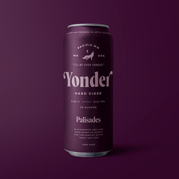 Yonder Palisades Blackberry/Sage Hard Cider 4pk 16oz can single