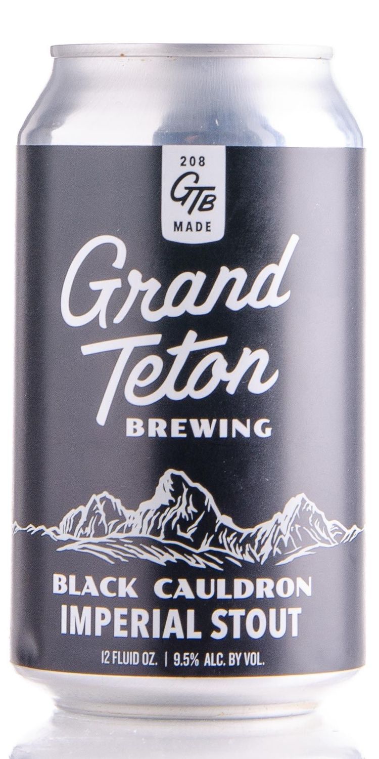 Grand Teton Black Cauldron Stout 6pk can single