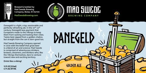 Mad Swede Danegeld Golden Ale 6pk cans