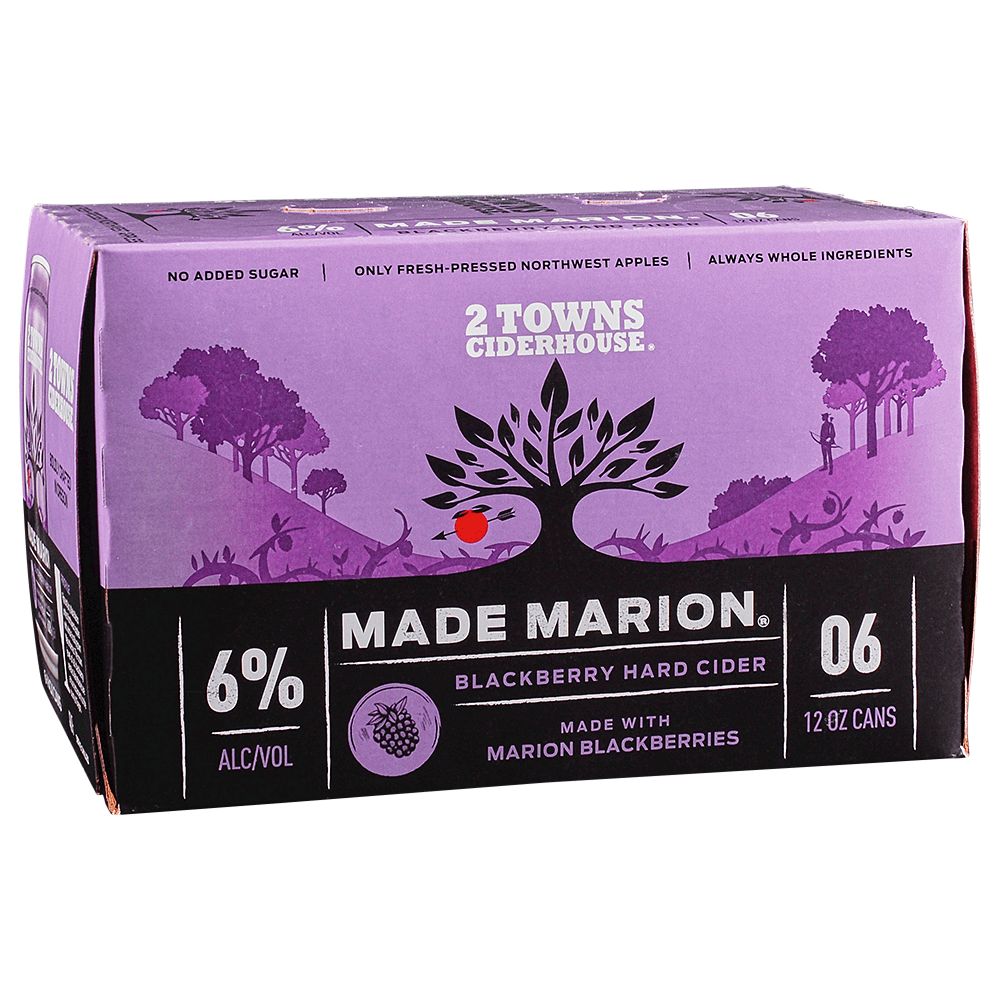 Two Towns Made Marion Cider 6pk