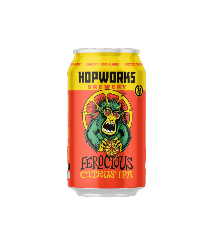 HUB Hopworks Ferocious Citrus IPA 6pk cans