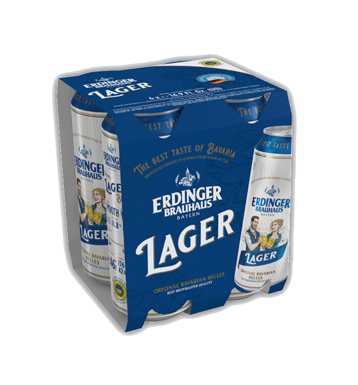 Erdinger Brauhaus Lager 4pk cans