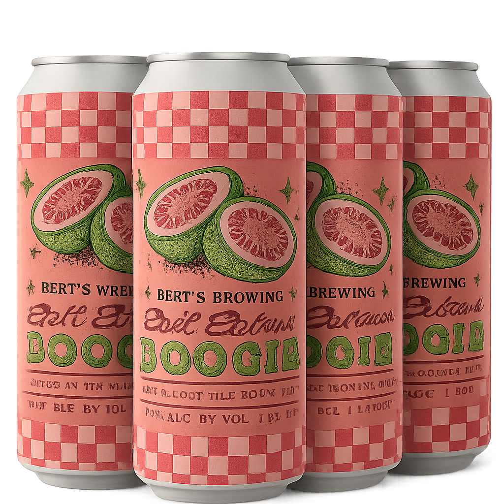 Bert's Bell Bottom Boogie Guava 4pk 16oz cans