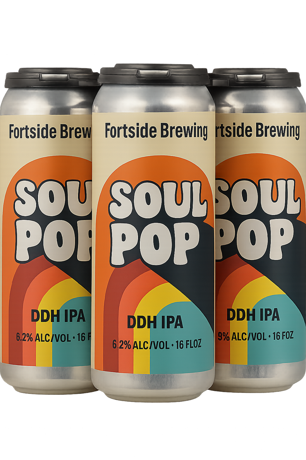 Fortside Brewing Soul Pop DDH IPA 4pk cans