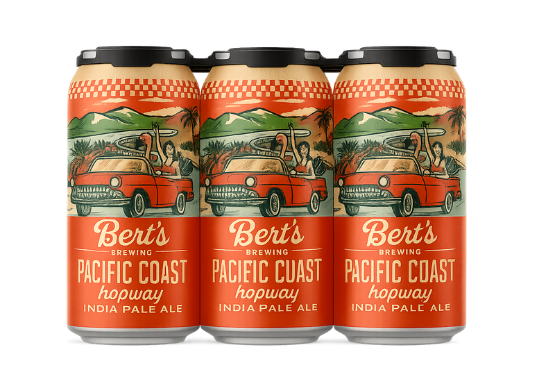 Harland/Bert's Brewing Weekend at Bert's West Coast Pilsner 16oz cans