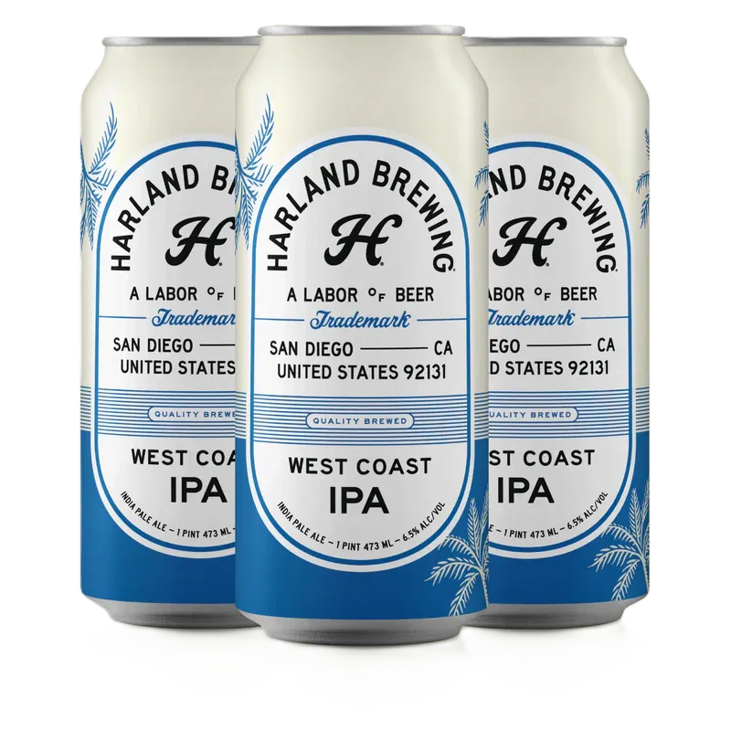 Harland Brewing West Coast IPA  4pk16oz cans