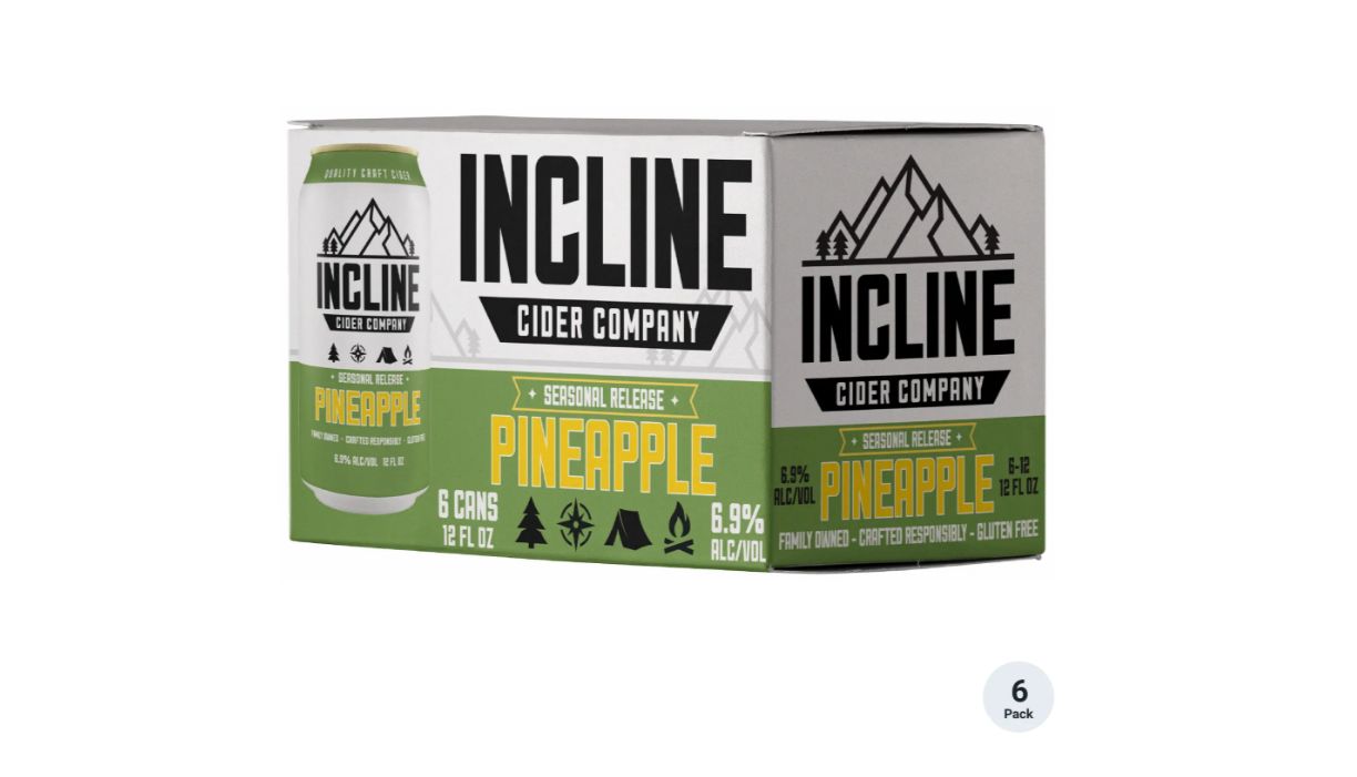 Incline Pineapple Hard Cider 6pk can