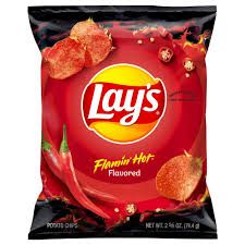 Lay's Potato Chips Flamin' Hot Flavored