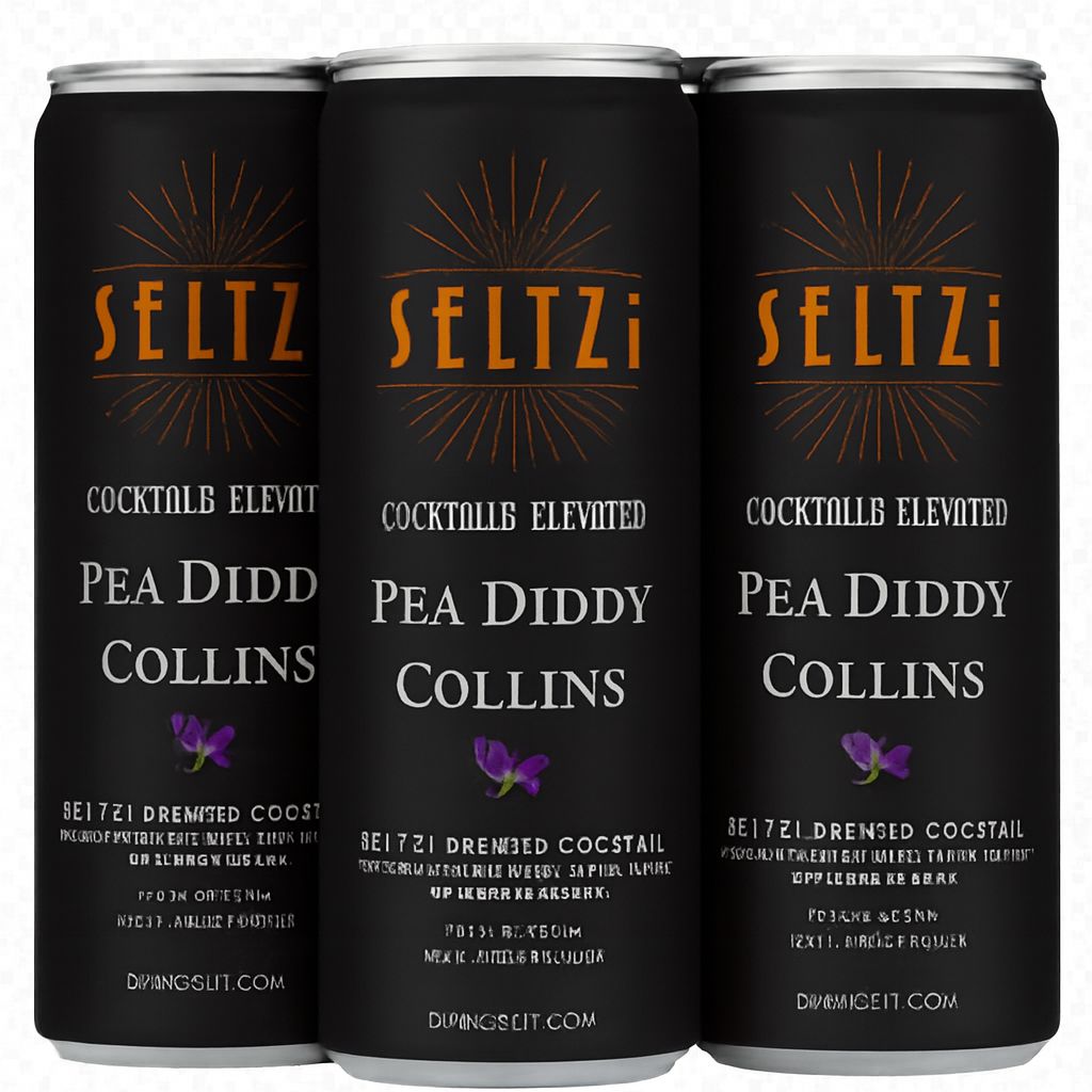 Seltzi Pea Flower Collins 4pk cans