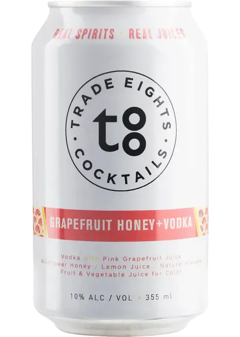 Trade Eight Grapefuit Honey Vodka 4pk single