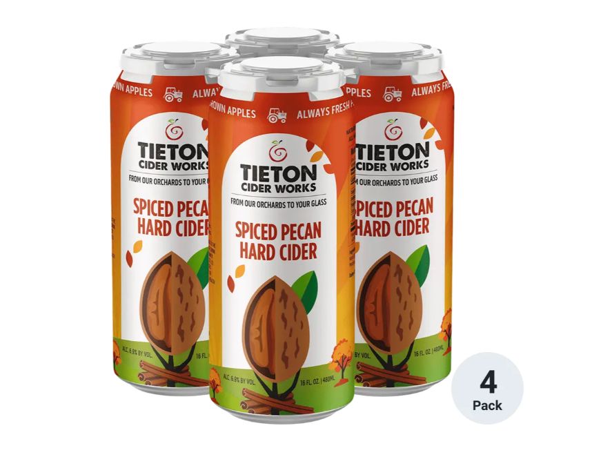 Tieton Spiced Pecan Hard Cider 4pk 16oz can