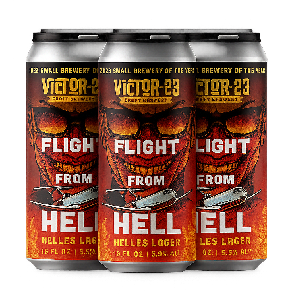 Victor 23 FLight From Hell Helles Lager 4pk cans