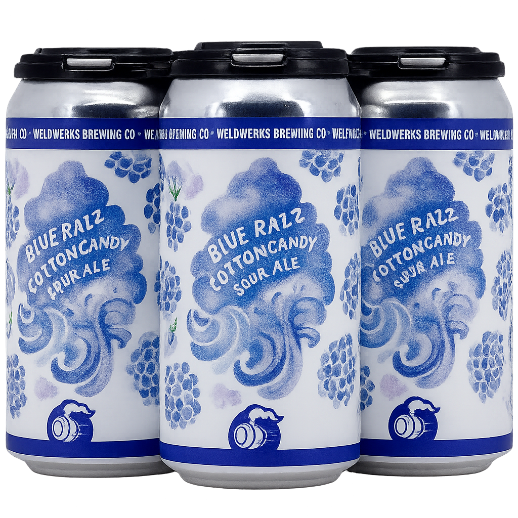 Weldwerks Blue Razz Cotton Candy 4pk