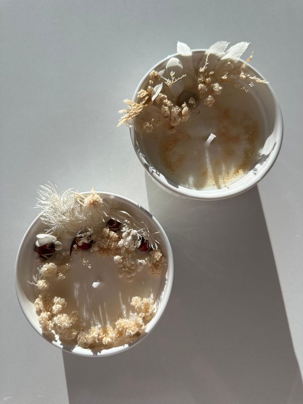 Floral candles