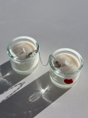 Two soy candles in a glass jars &quot;Drowning in You&quot;