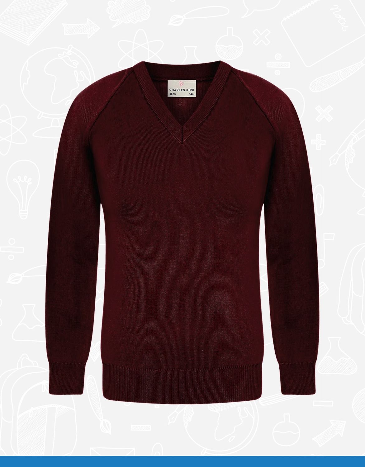 Maroon V-Neck (4406)