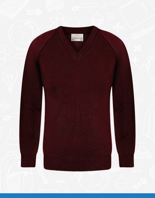 Maroon V-Neck (4406)
