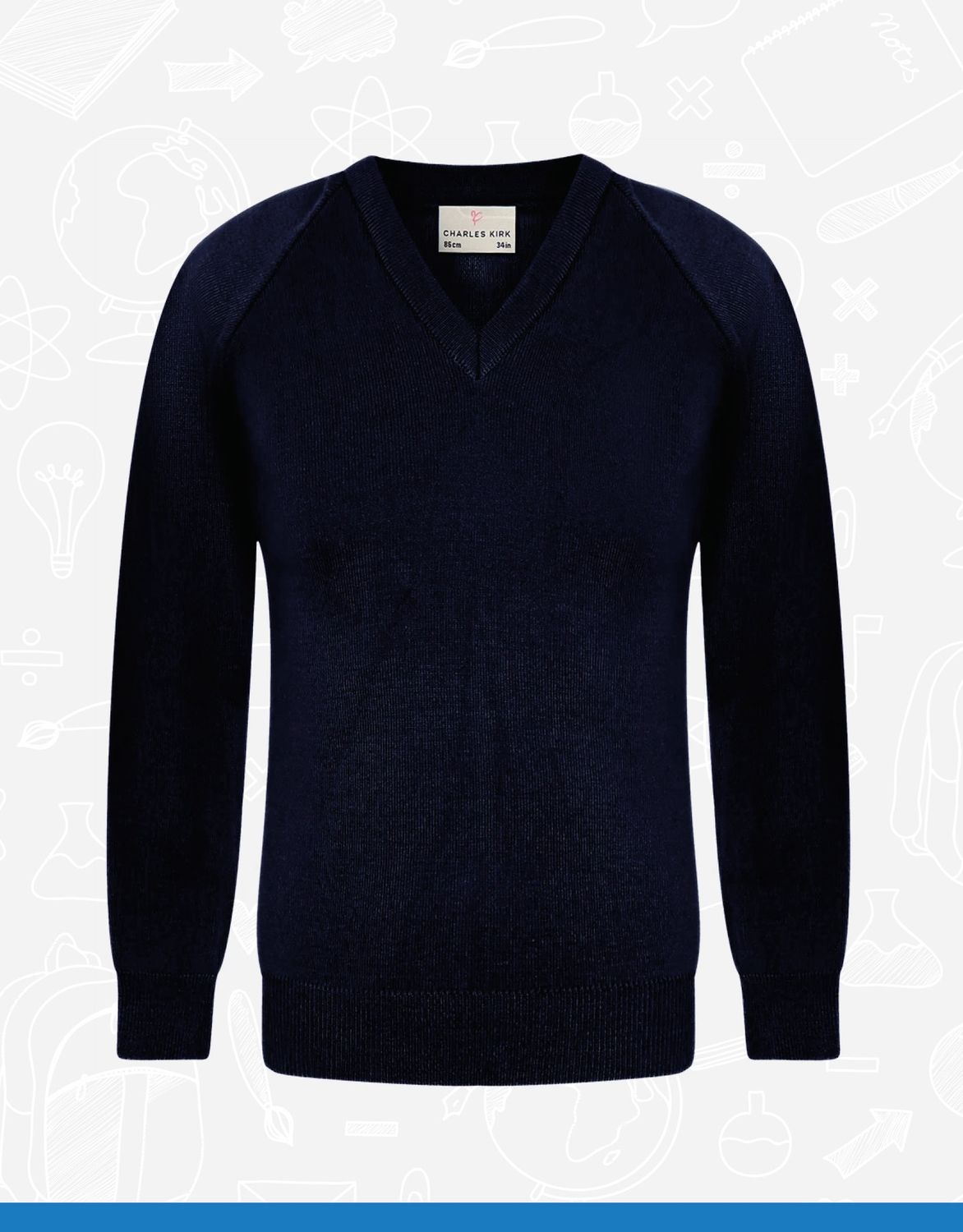 Navy V-Neck (4406)