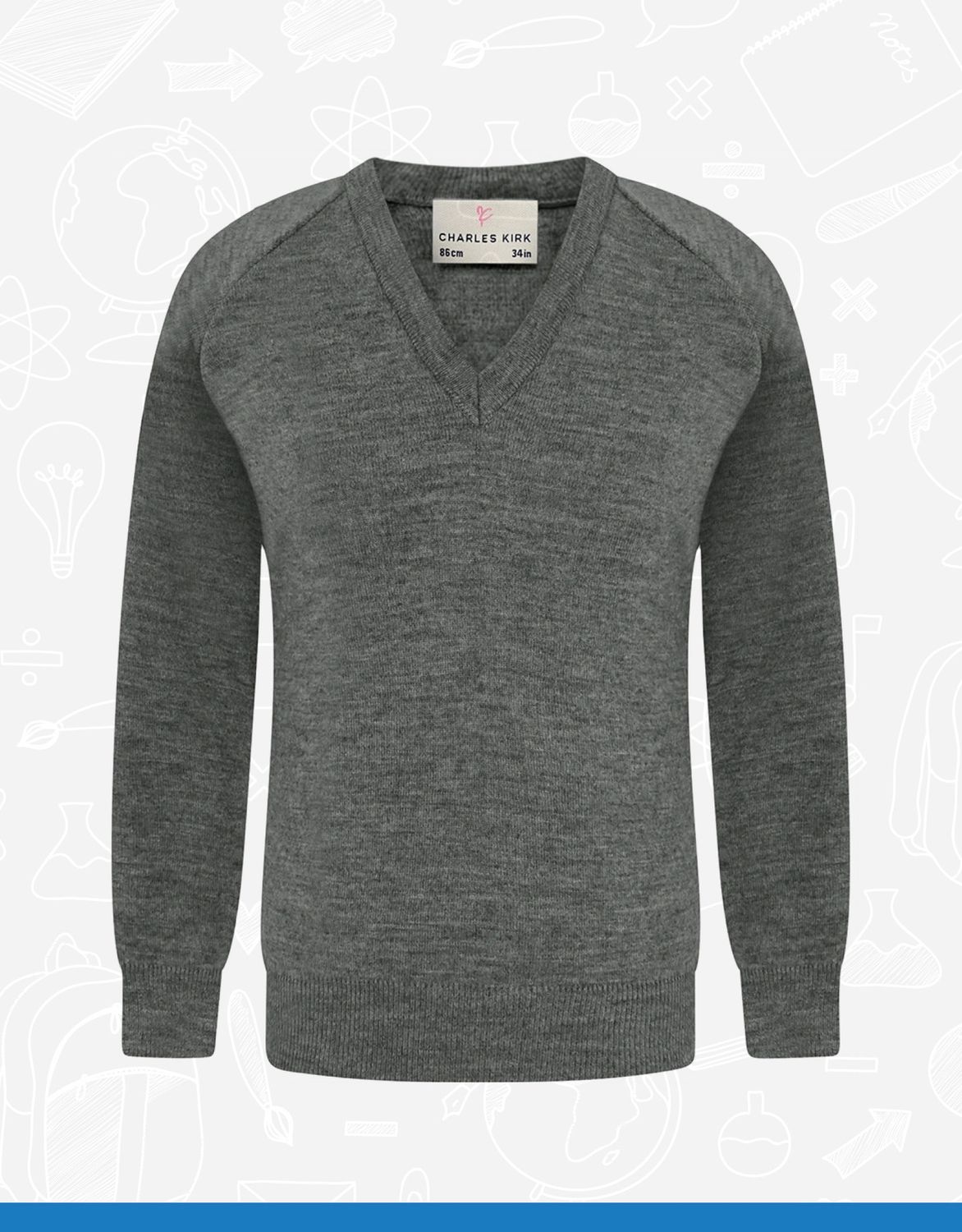 Grey V-Neck (4406)