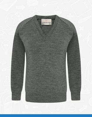 Grey V-Neck (4406)