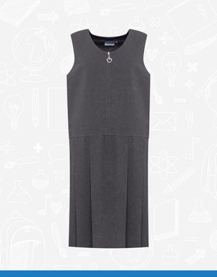 Grey Lynton Pleated Pinafore (913704)