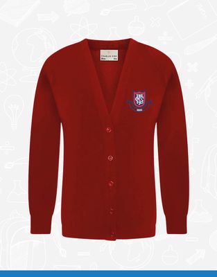 Model Primary Red Cardigan (1WC)
