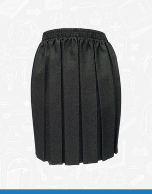 Girls Grey Pleated Skirt (201)
