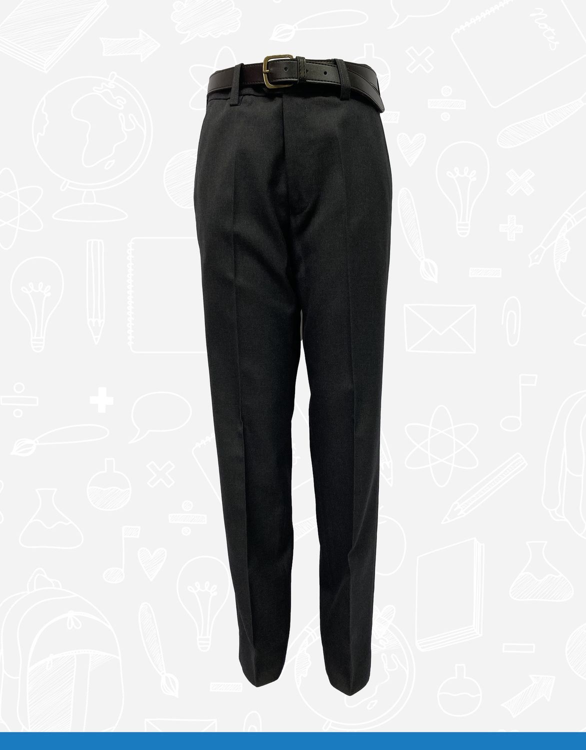 Grey Junior Slim Fit Trouser (Lewis)