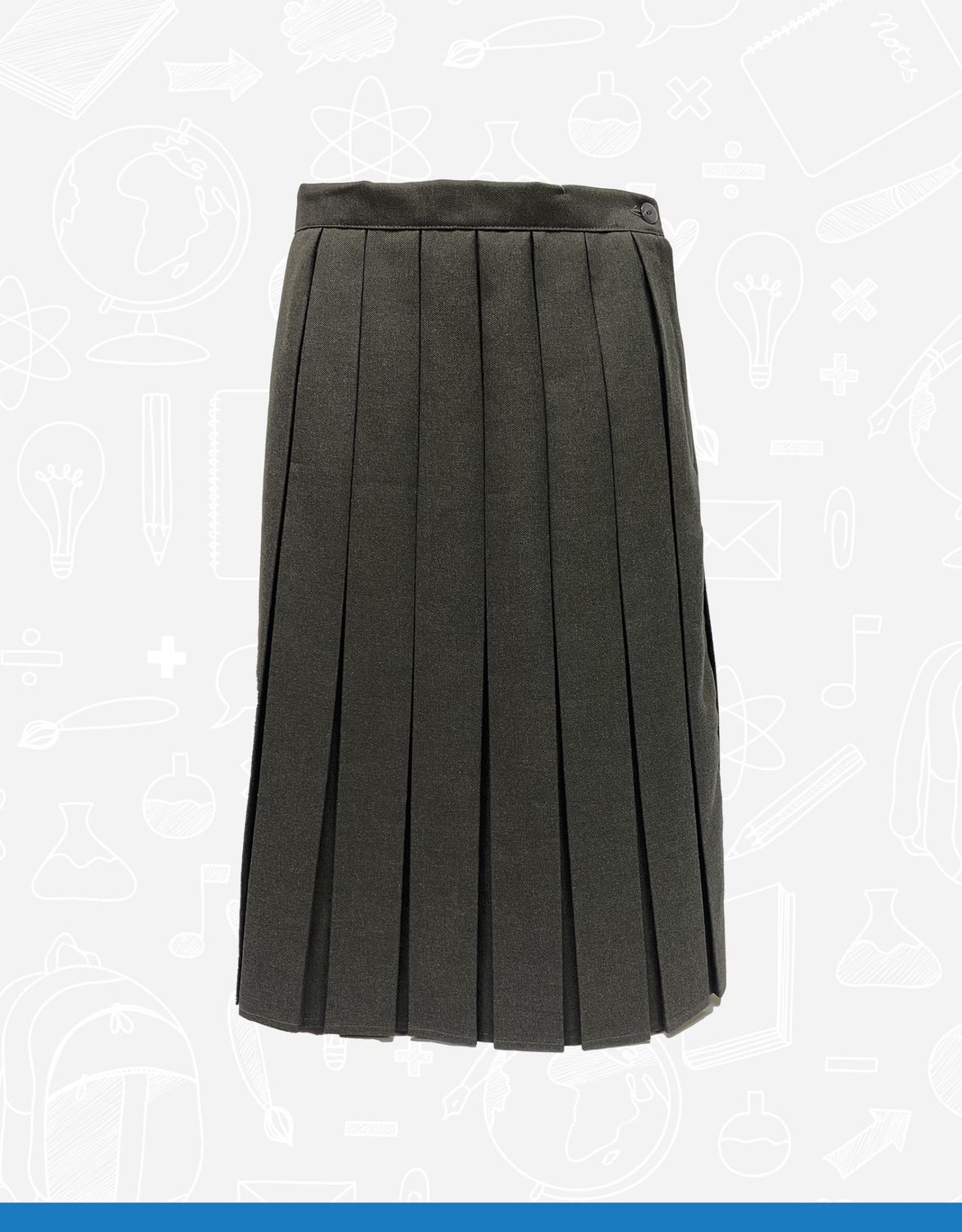 Grey Fixed Waist Skirt (SS 226)