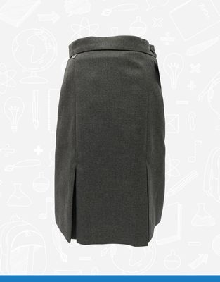 Carrickfergus Academy Grey Inverted Pleat Skirt