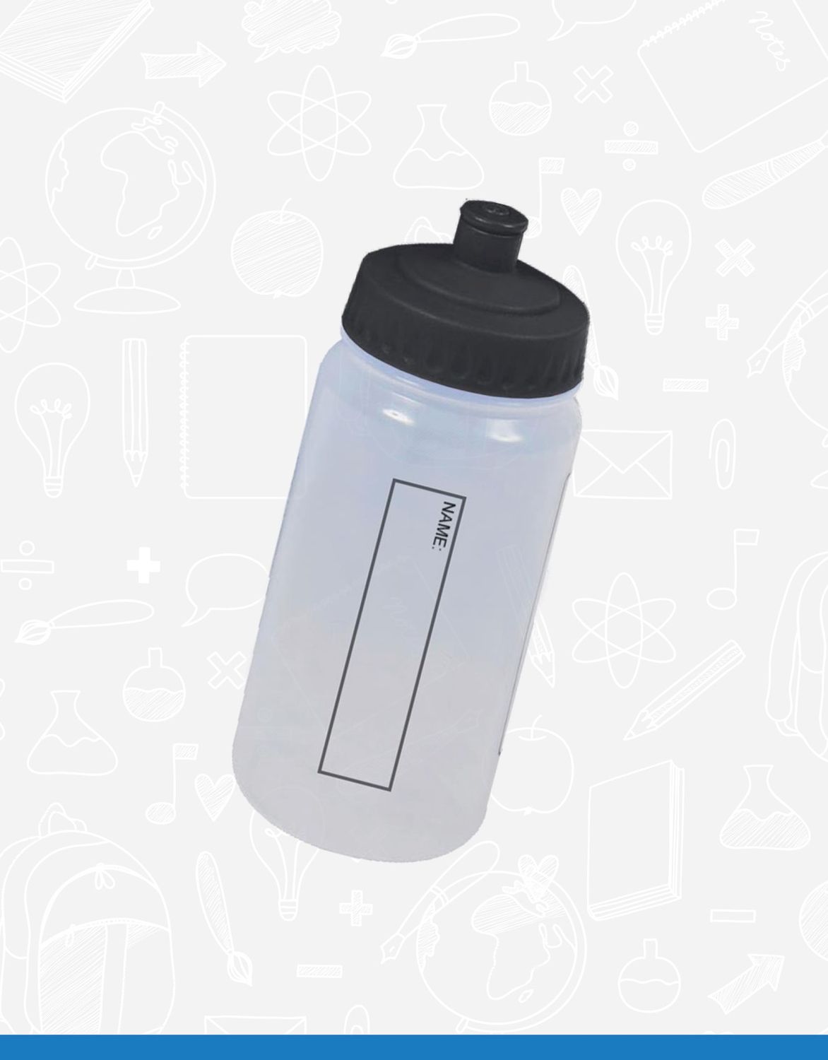 Biodegradable Water Bottle (BWB18), Colour: Black, Size: One Size